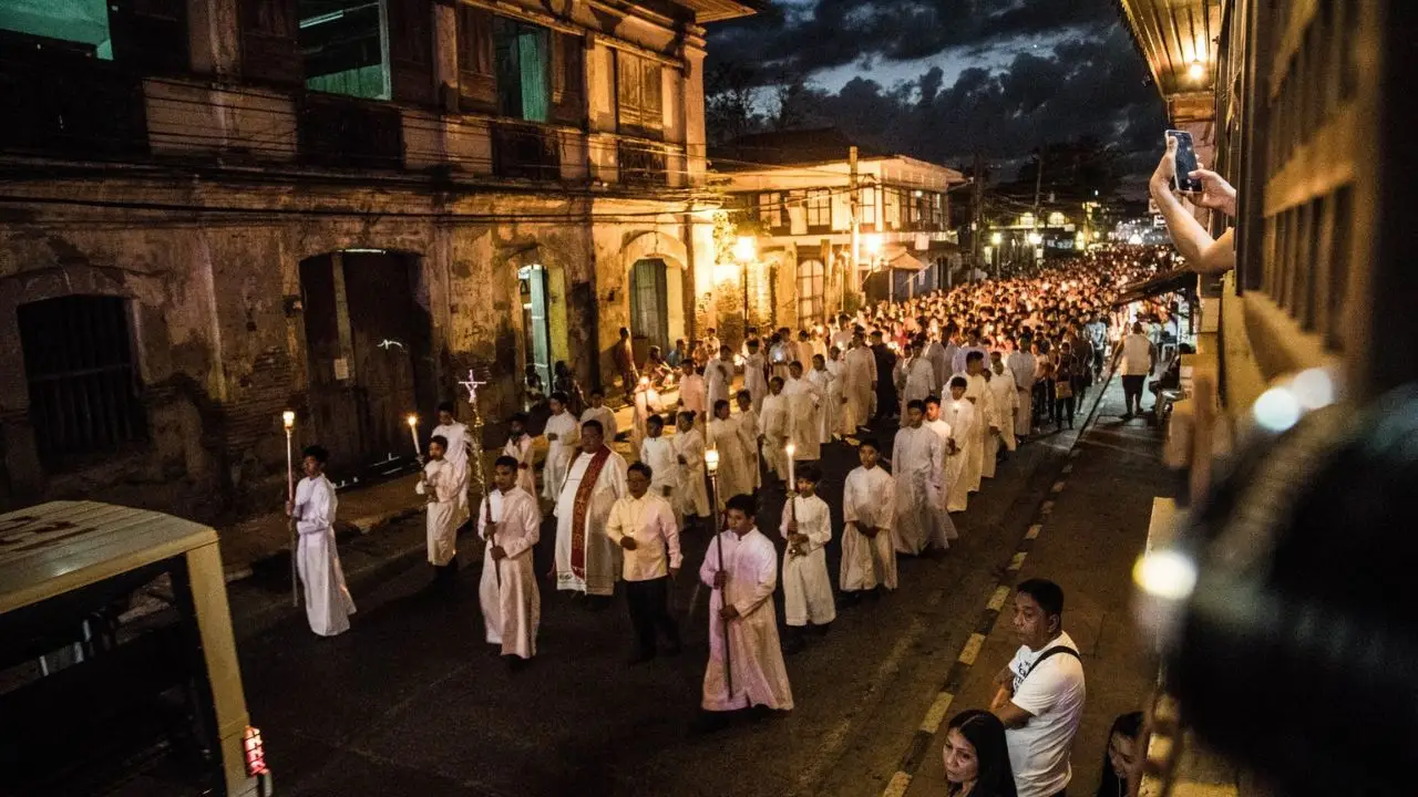 Costume e Páscoa nas Filipinas.
