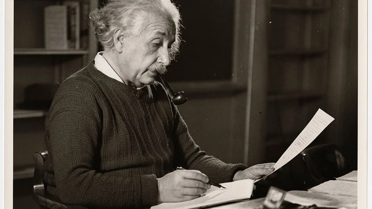 Hábito de sonhar acordado de Albert Einstein.