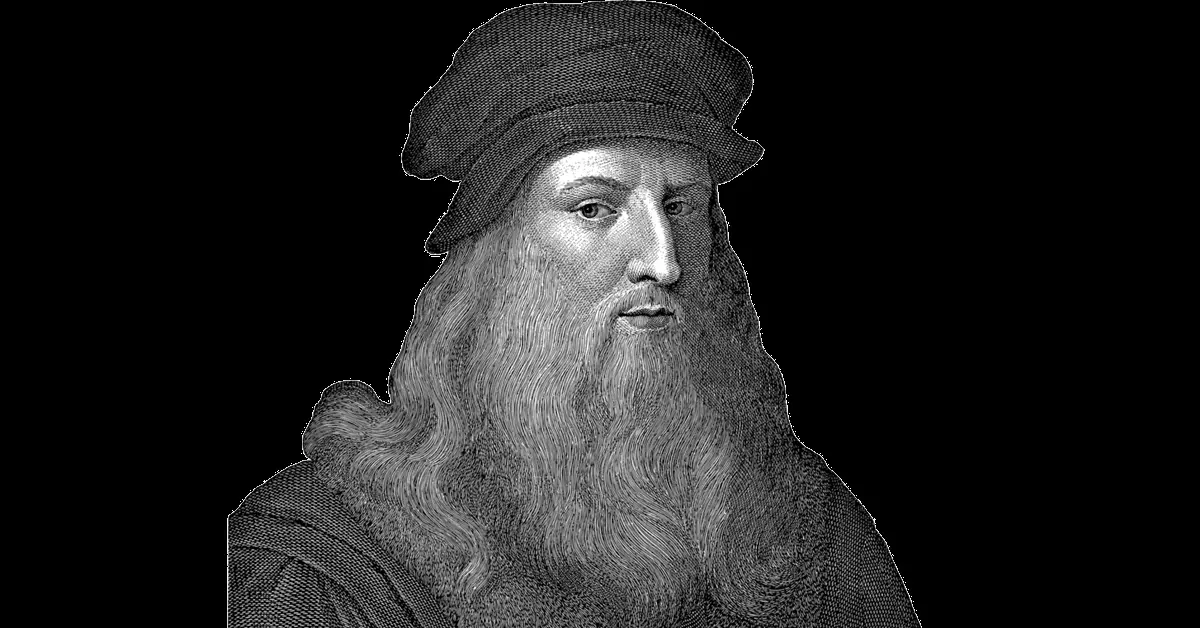 <a href="https://commons.wikimedia.org/wiki/File:Leonardo_da_vinci_retrato.png">Luciaroblego</a>, <a href="https://creativecommons.org/licenses/by-sa/4.0">CC BY-SA 4.0</a>, via Wikimedia Commons.
